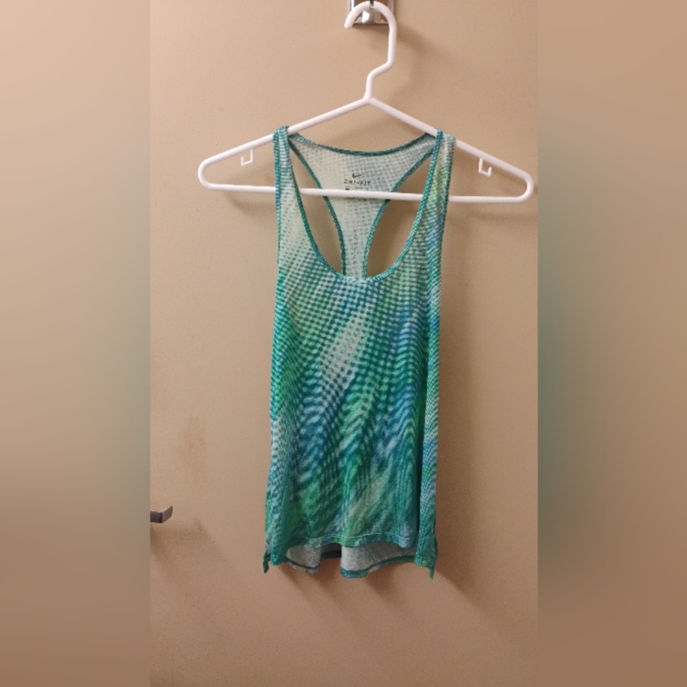 Nike Breathe Printed Lightweight Racerback Tank Top Sz S
